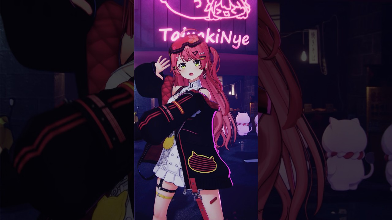 #ファッションビート バグちと踊ってみた⚡️🩷💛どっちが好き？ #さくらみこ #vtuber #shorts