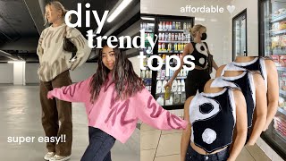 diy trendy tops// funky + pinterest inspired