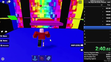 (WR) ROBLOX Speed Run 4: 8 Levels No Skips 3:23.250