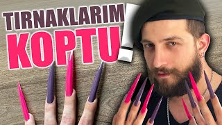 UZUN TAKMA TIRNAKLARLA BİR GÜN GEÇİRMEK !!