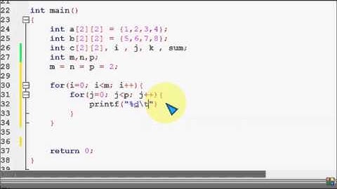 Bangla C programming tutorial 51 Two Dimensional Array Matrix Multiplication   YouTube
