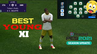 Best Young Squad XI (Online Match) | PES 2021 Mobile