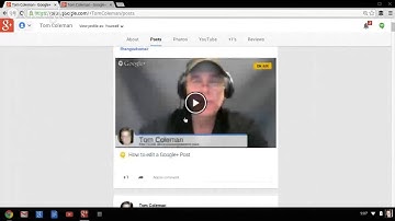 How to edit a Google+ Post