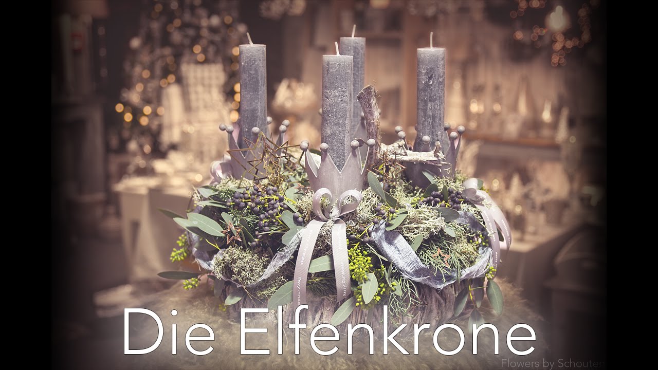 Diy adventskranz die elfenkrone youtube