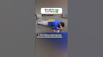 Correct way to do a Plank! ✅ #shorts #shortsvideo #ytshorts #viral #plankchallenge #abs #trending