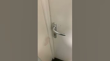 how to lock the door from the outside