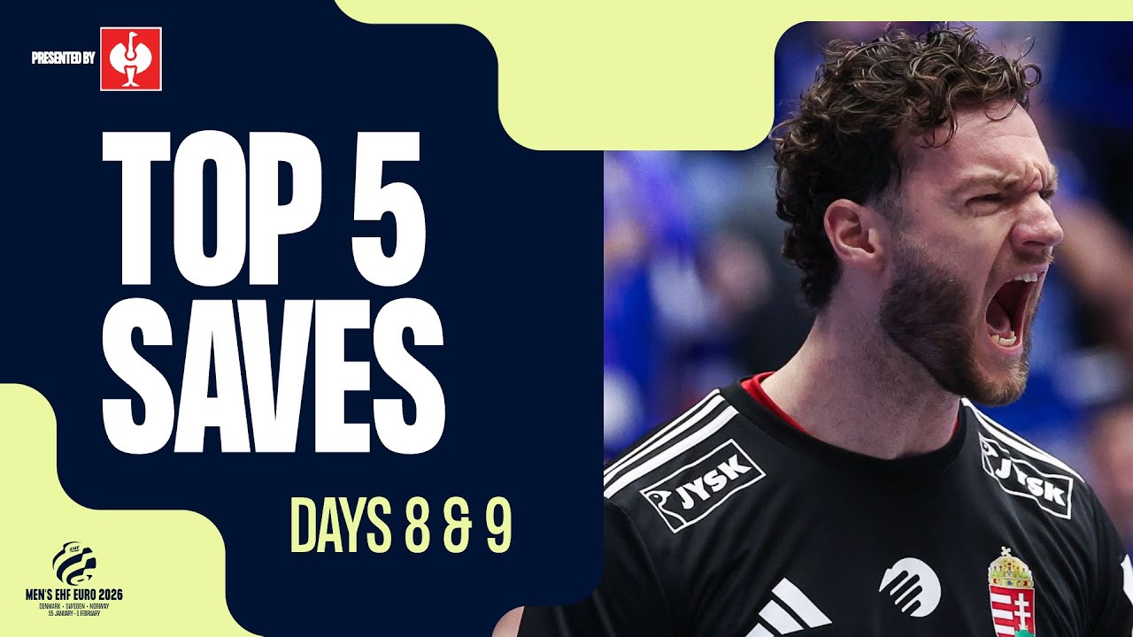 Top 5 Saves | Days 8 & 9 | Men's EHF EURO 2026