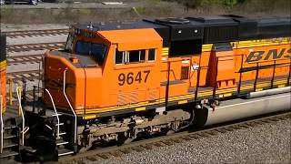 BNSF Railway in GA.: The SD70MAC's in 2018 (BNSF 9647)