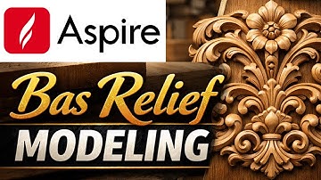 3D Bas Relief in Vectric Aspire – Part 04 | CNC Wood Carving Tutorial