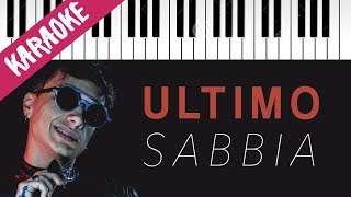 Ultimo | Sabbia // Piano Karaoke con Testo chords