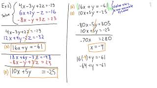 Math10150 Lesson 5 -  Systems of linear equations in three variables