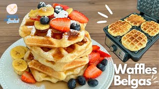 WAFFLES ESTILO BELGA | RECETA DE GOFRES, el desayuno especial para MAMÁ | POSTRES CON IXCHEL