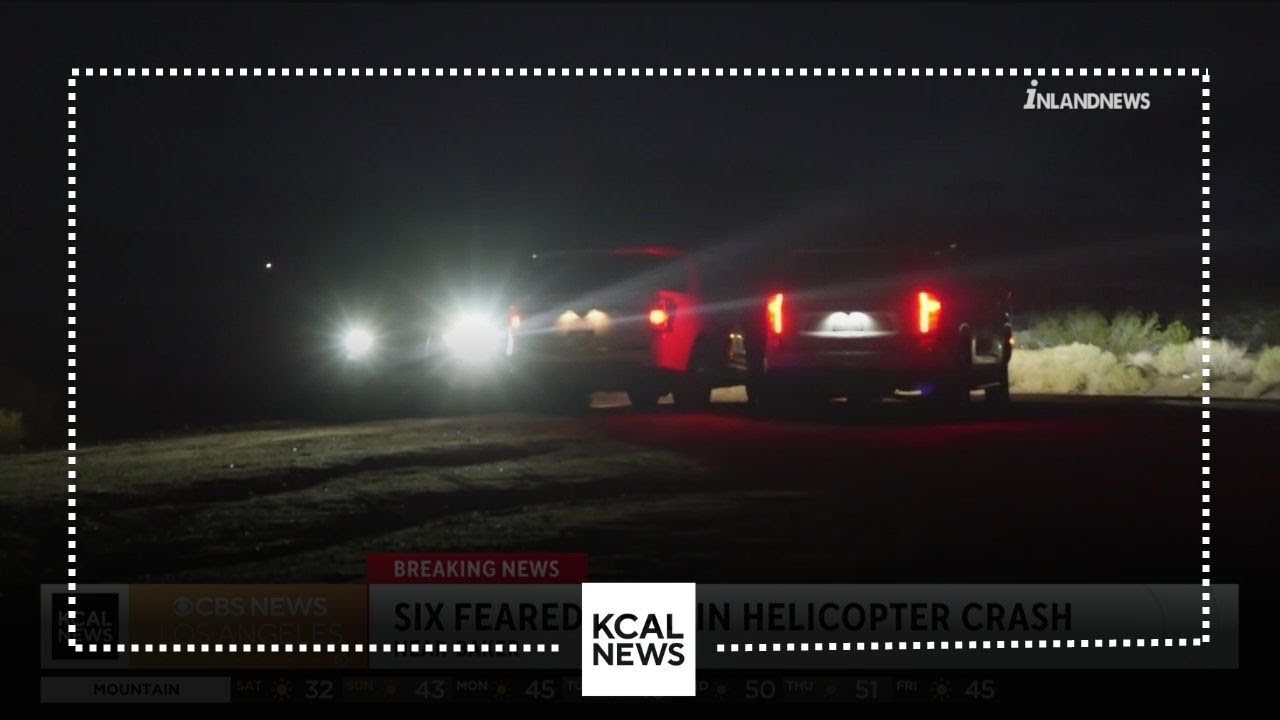 Helicopter crashes with six people on board near Baker YouTube