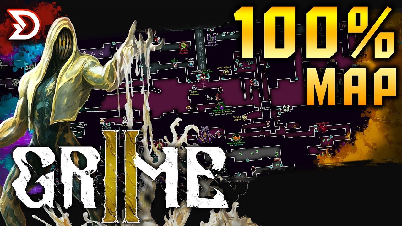 GRIME 2 | Full Map — All Areas, Bosses, Abilities, Items, & More! - YouTube