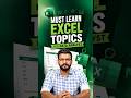 🔥Learn These Excel Skills Before Becoming a Data Analyst | Intellipaat