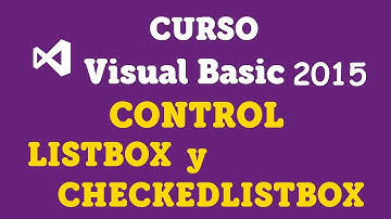 📝Curso VB.NET 2015 - Control ListBox y CheckedListBox