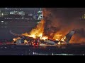 Plane engulfed in flames at Japan airport after collision kills 5 people.