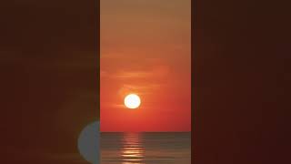 sea sunset moonrise