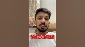 How to Change Windows Clock from 24-Hour to 12-Hour (AM/PM) #shorts