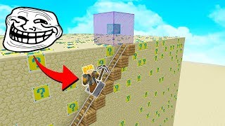 CUBÃO TROLL DO TÚNEL DE TREM SECRETO NO MINECRAFT