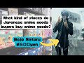 What kind of places do Japanese anime goods buyers buy anime goods?