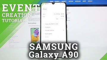 Create Reminder in Calendar App – Add Event on SAMSUNG Galaxy A90