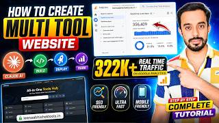 How to Create Multi Tool Website using Claude Ai | 325+ Real Time Traffic on Google Analytics