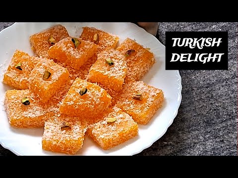 Turkish Delight Recipe | Lokum Recipe| Turkish Dessert | Rajan Singh Jolly