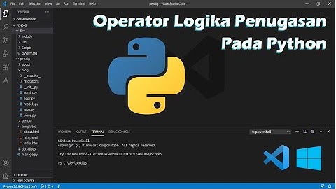 Operator Logika Penugasan Pada Python