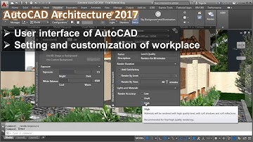 AutoCAD 2017/2018 Workplace settings | AutoCAD Customization | User Interface of AutoCAD