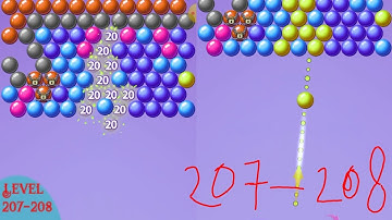New Bubble Shooter Game Play Level 207-208 Game Play Bubble Shooter Android #youtube