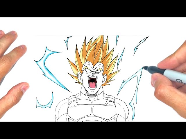 How To Draw MAJIN VEGETA SSJ2 - Step By Step Tutorial! 