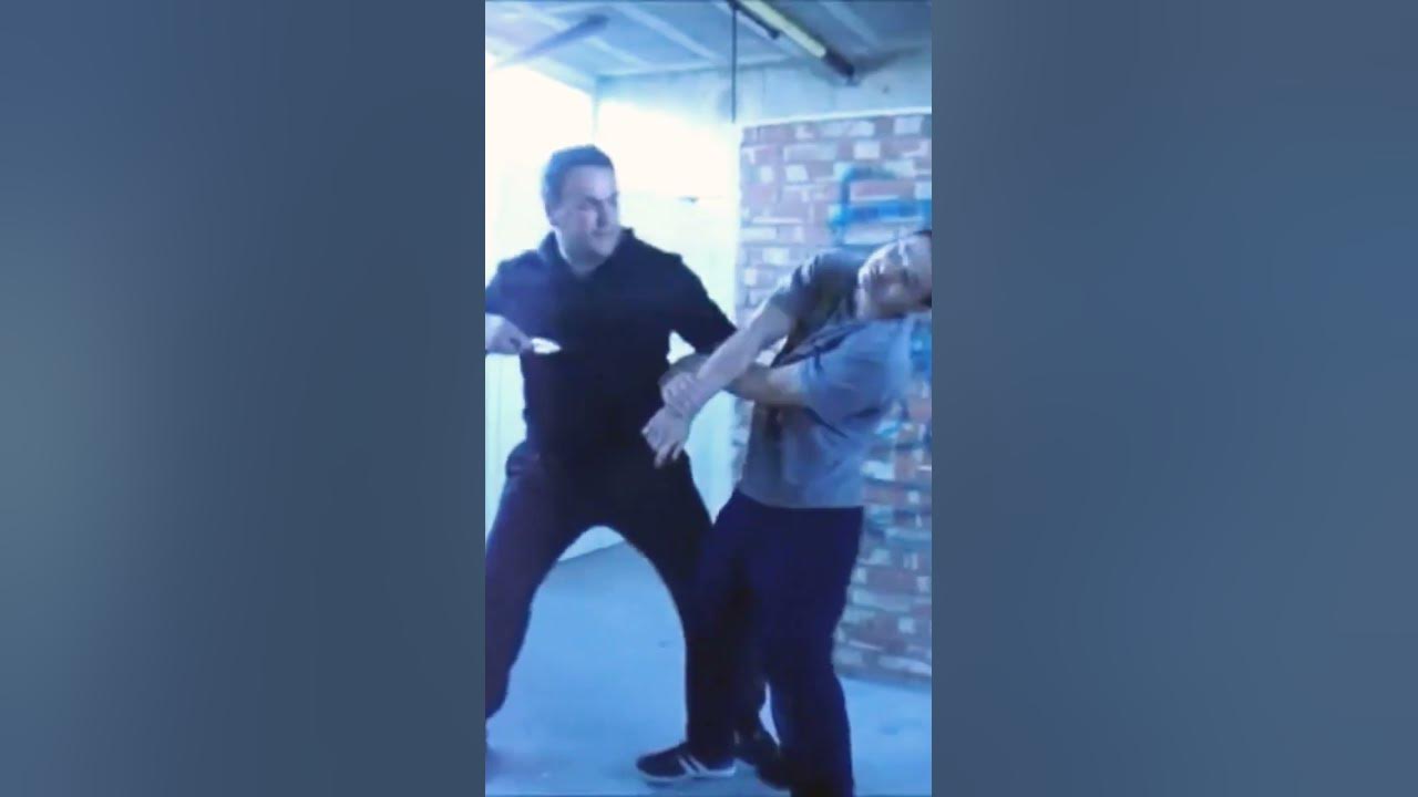 Two mans Fight with Knife vector