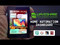 Home Automation Dashboard UI on @waveshareelectronics 2 41" AMOLED | MQTT + Node RED | LVGL