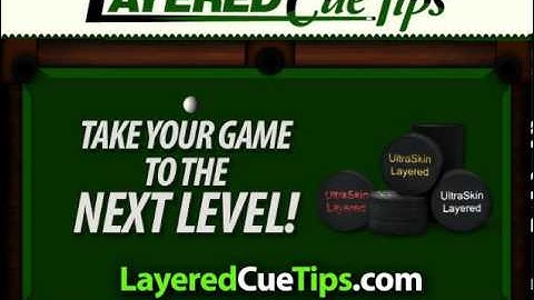 Ultraskin Layered Pool Cue Tips 9ball