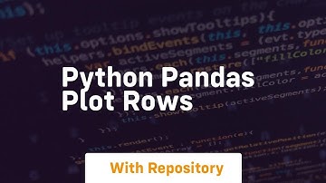 python pandas plot rows