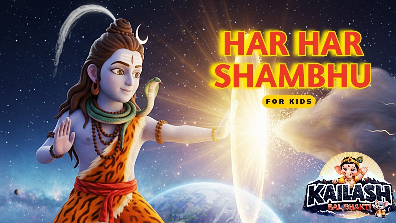 Har Har Shambhu 🕉️ | Shiv Bhajan for Kids | Mahadev Song | Kids Devotional Song Hindi | Bal Bhakti