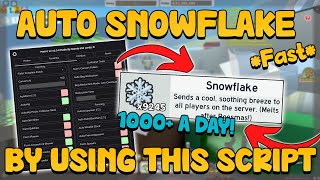 I GOT 1000+ SNOWFLAKES❄️ BY USING THIS SCRIPT!!! (BEE SWARM🐝)