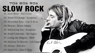 Air Supply, Nirvana, Led Zeppelin, Guns N Roses, Scorpions, Bon jovi📀Slow Rock Love Song 70s 80s 90s