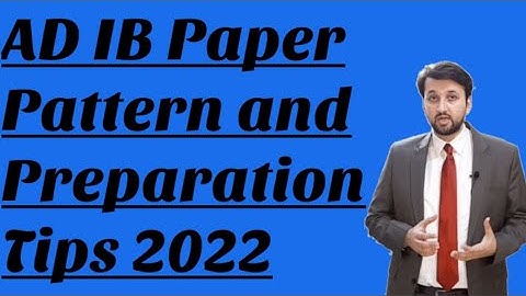 Assistant Director IB Syllabus || Fpsc 2022