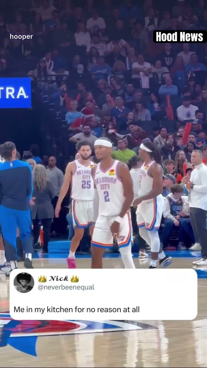 Who can relate? #hoodnews #okcthunder #shaigilgeousalexander #hesitation #basketball #omg #how #wow