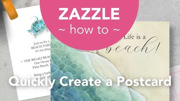 How to Design a Postcard Template on Zazzle