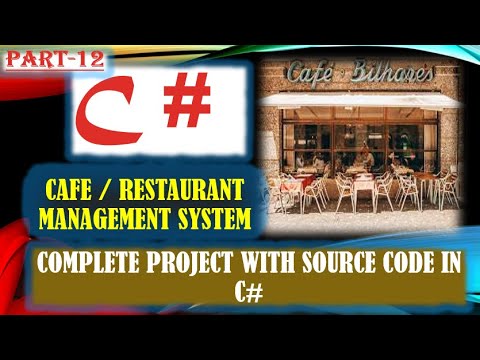 Part-12 || Cafe || Restaurant management system project in C# Using C#.Net Framework in Urdu ||Hindi