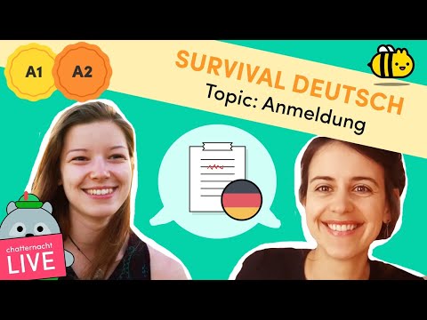 Registering where you Live - die Anmeldung - German Lesson (A1/A2) - Chatterbug Live
