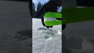 The Snow Looks So Satisfying, And The Snowball Was Perfect! #Shorts #Satisfying