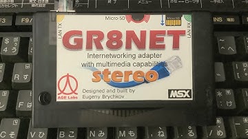 MSX GR8net running games from MSX2.ORG website
