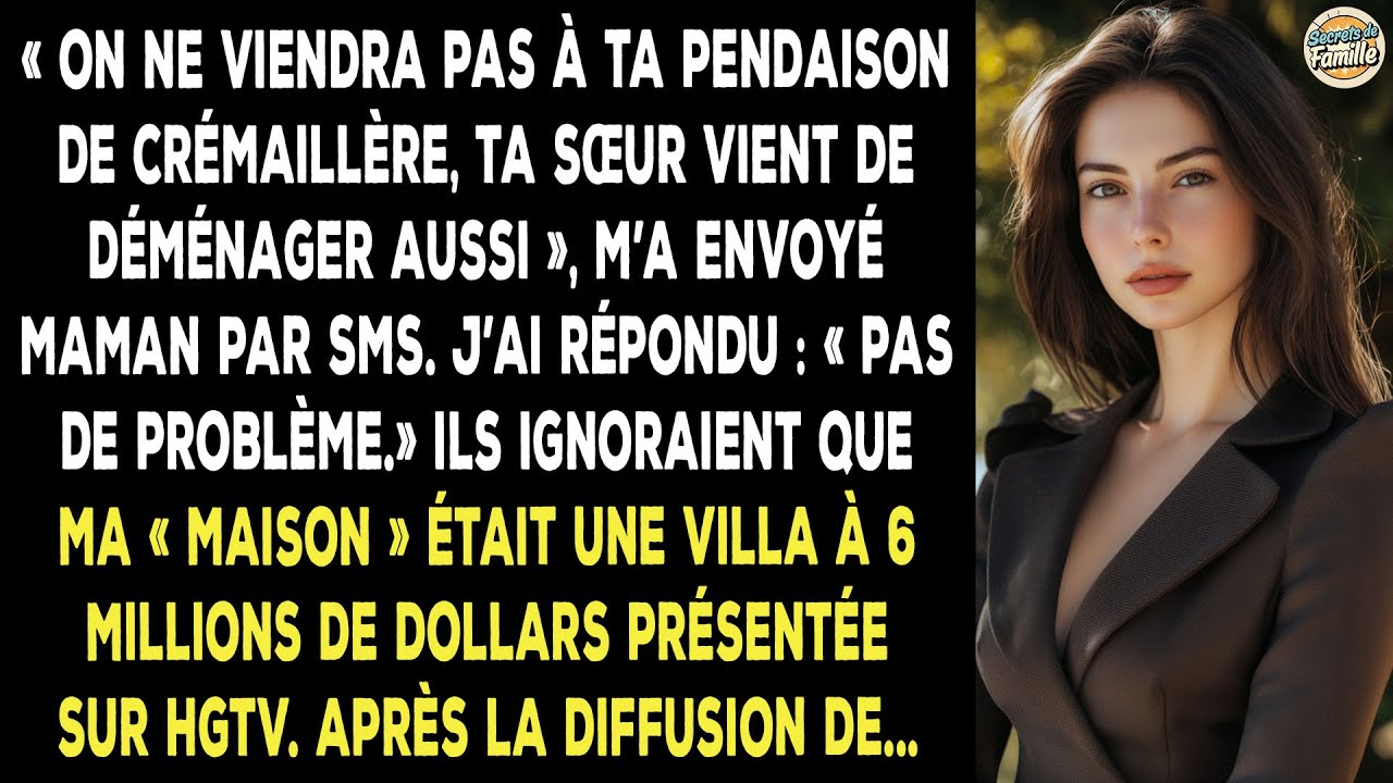 Mes Parents Refusent Ma Crémaillère, J'invite Donc Tout Le Monde À Ma Villa De 6m$.