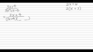 Simplifying fractions with polynomials