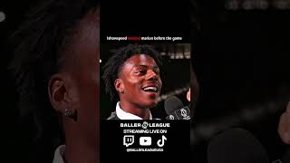 ishowspeed warned marlon before the game🔥☠️‎⁨@BallerLeagueUSA⁩  #ballerleagueusa #ishowspeed #marlon