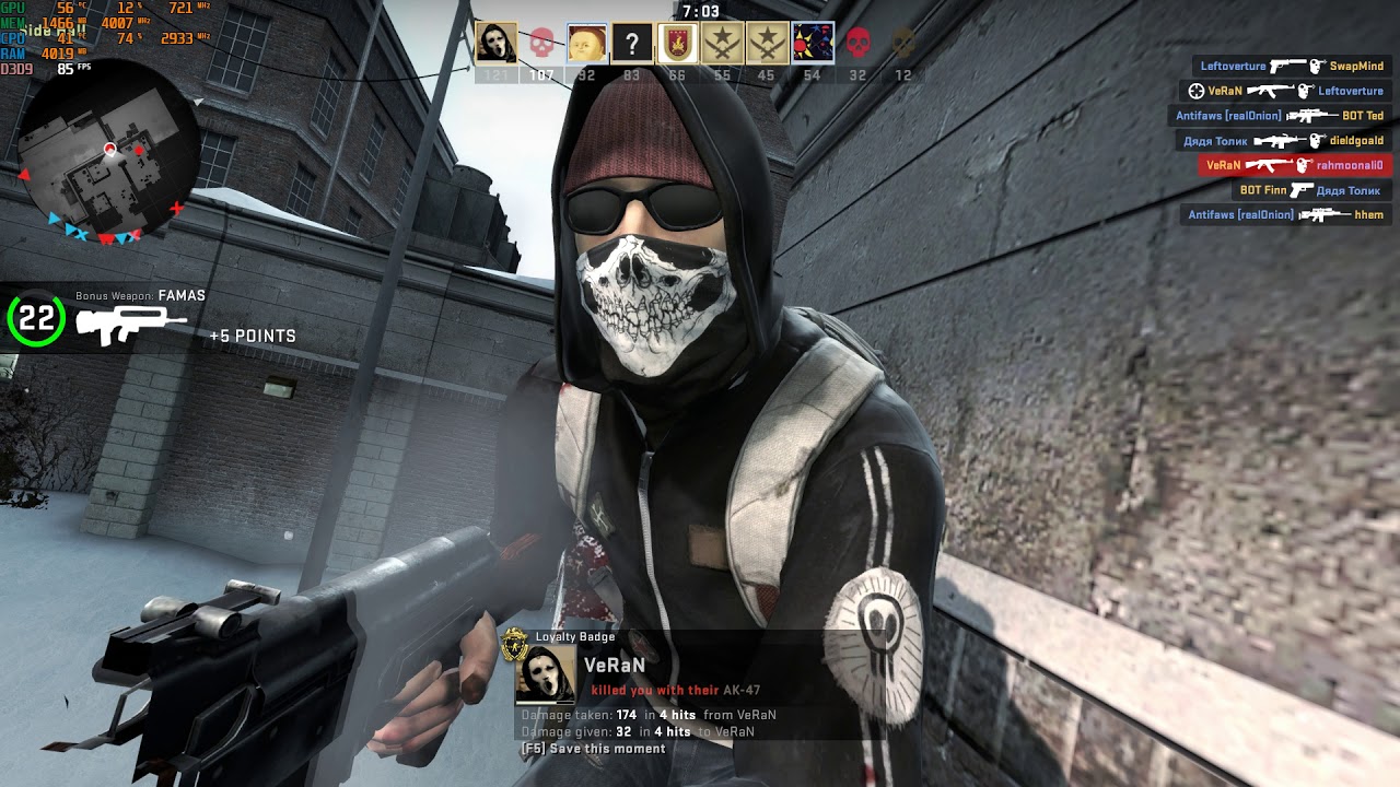 intel core 2 duo E7500 - GTX 1070Ti - 8GB RAM @ CS GO